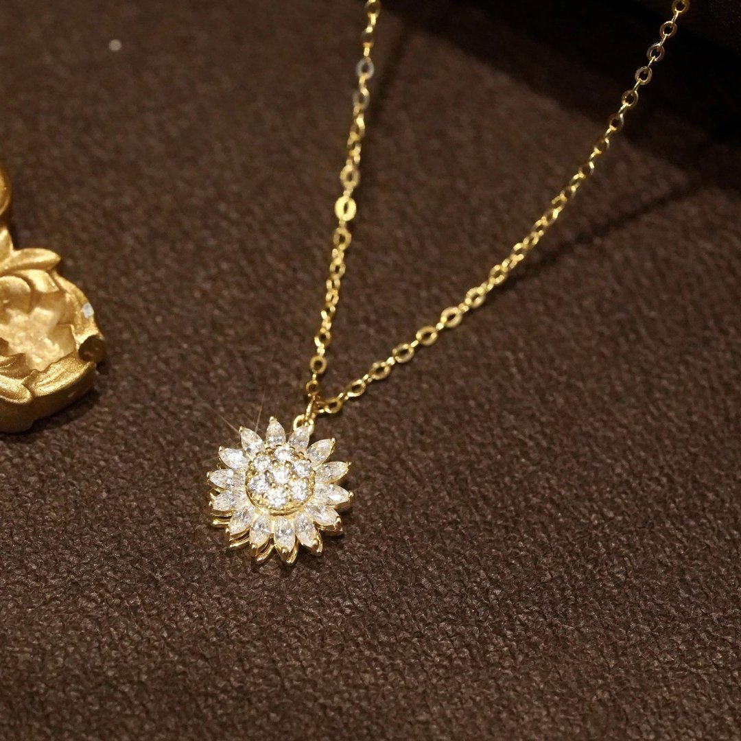 Obrótowy naszyjnik Słonecznik