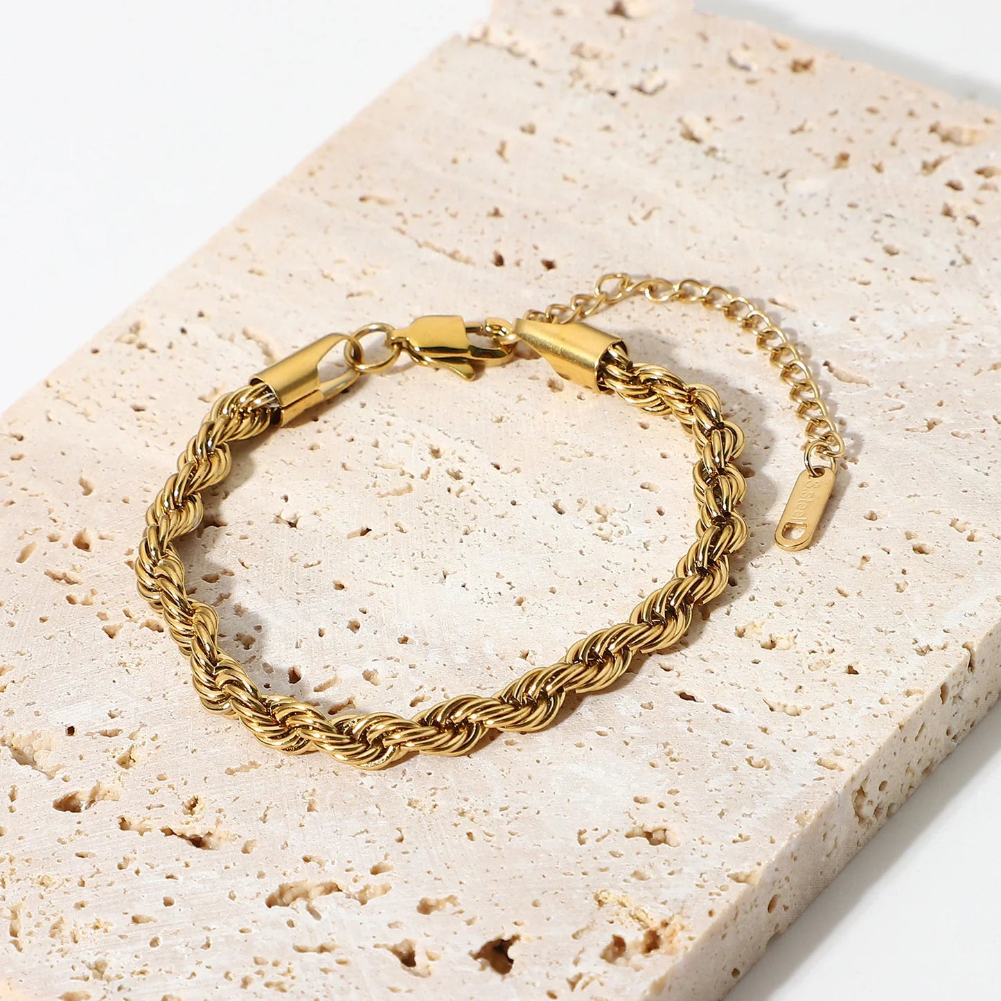 Złota bransoletka Clara Rope Chain