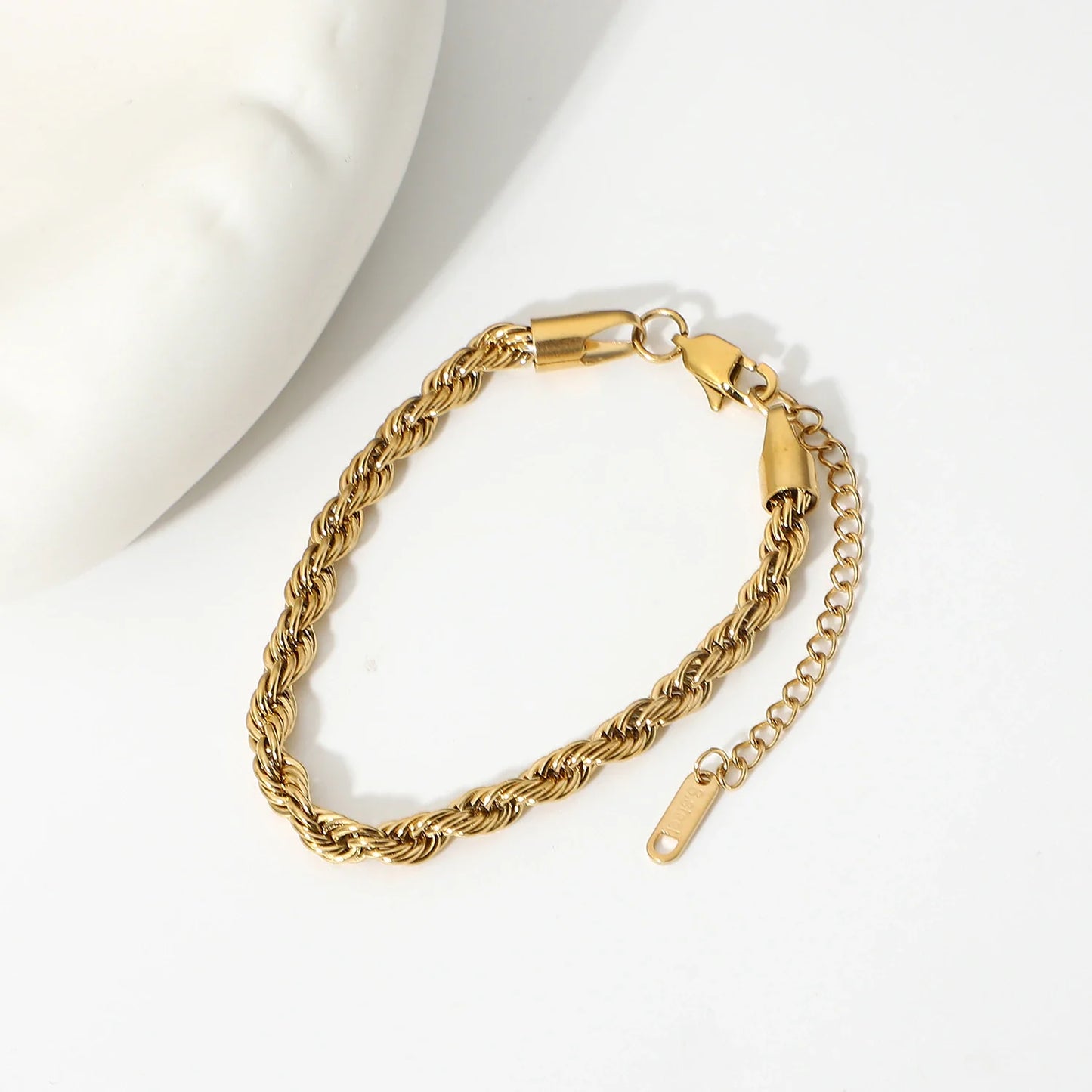 Złota bransoletka Clara Rope Chain