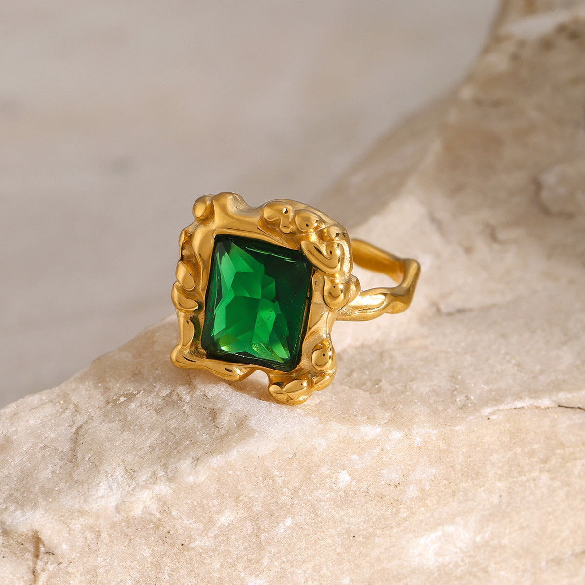 Pierścionek Priscilla Emerald Ring