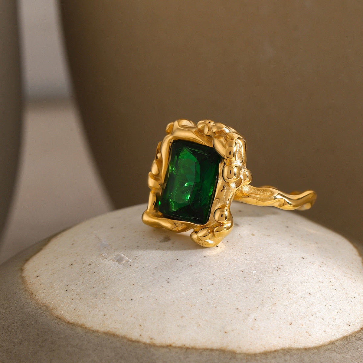 Pierścionek Priscilla Emerald Ring