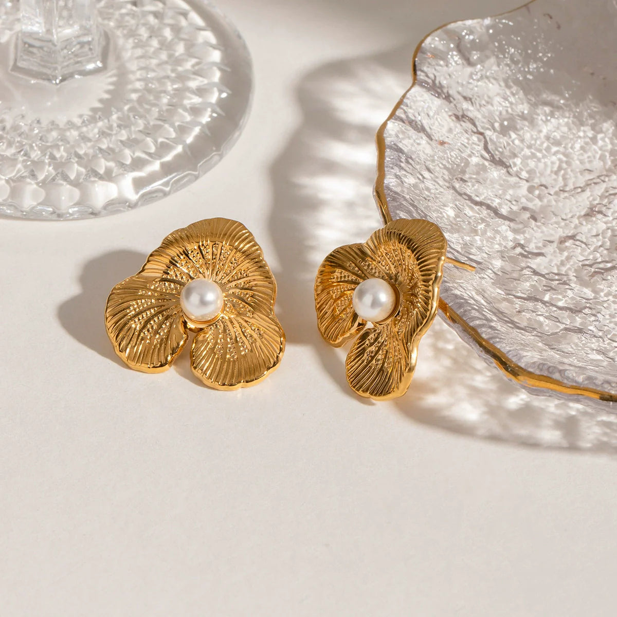 Kolczyki Klara Floral Pearl