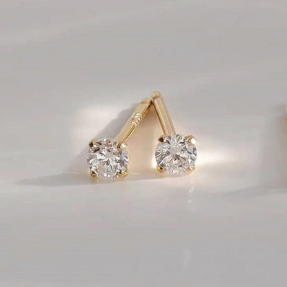 Małe złote kolczyki zatyczki Zeke