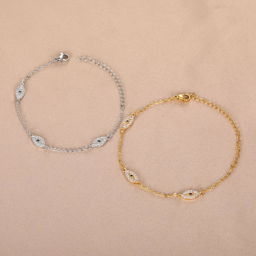 Bransoletka Oko Złego z diamentami