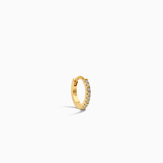 Pojedynczy diament Huggie (10 mm)