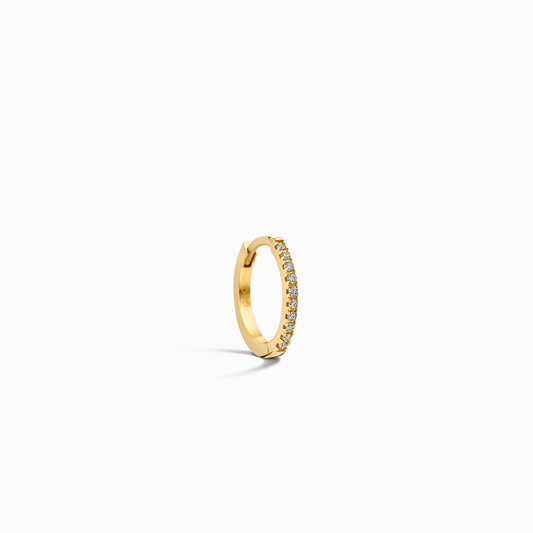 Pojedynczy diament Huggie (12 mm)