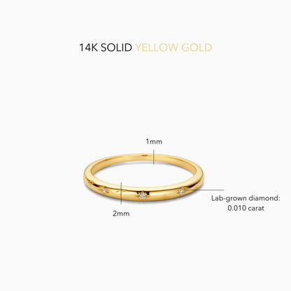 Pierścionek Diamond Slim Dome Ring