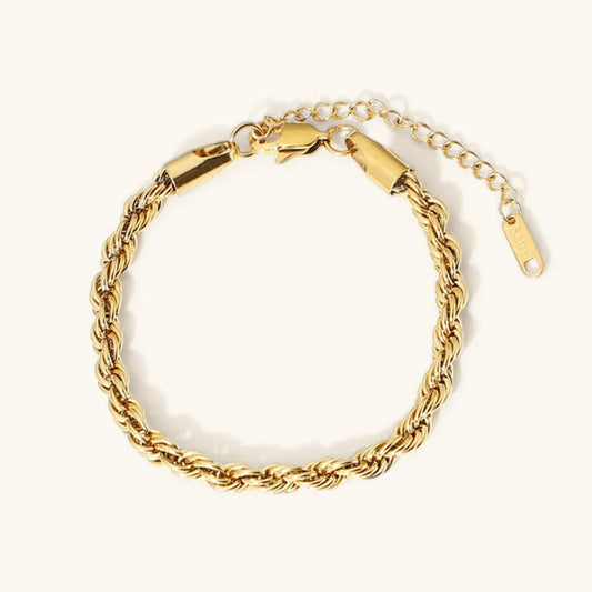 Złota bransoletka Clara Rope Chain