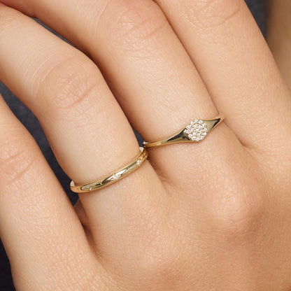 Pierścionek Diamond Slim Dome Ring
