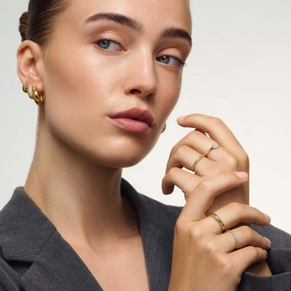 Pierścionek Diamond Slim Dome Ring