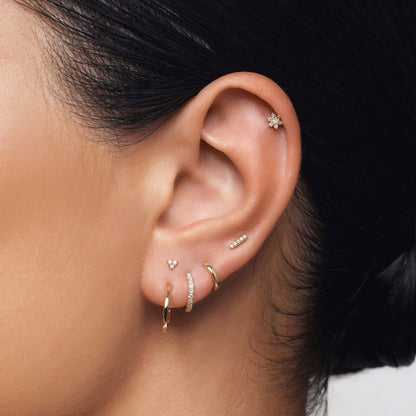 Diamond Huggies (10 mm)