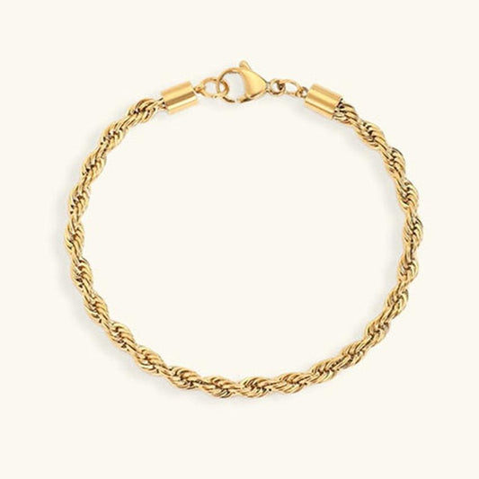 Złota bransoletka Gigi Rope Chain