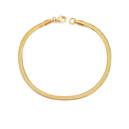 Bransoletka z łańcuszkiem warkoczowym Stella