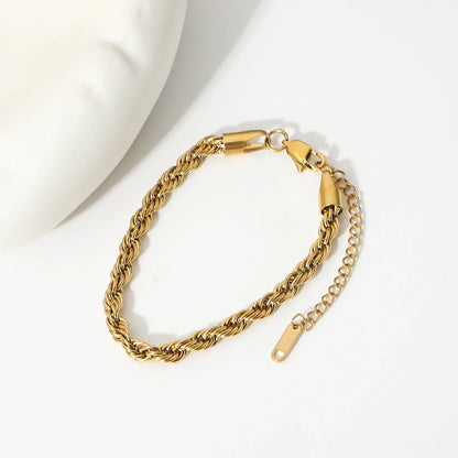 Złota bransoletka Clara Rope Chain