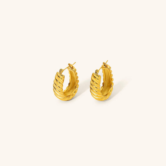 Kolczyki Lina pozłacane 18k – elegancki blask