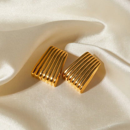 Kolczyki geometryczne 18k eleganckie Antonia