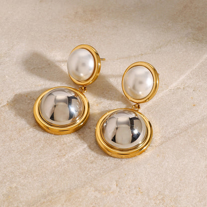 Kolczyki Avery Pearl Dome