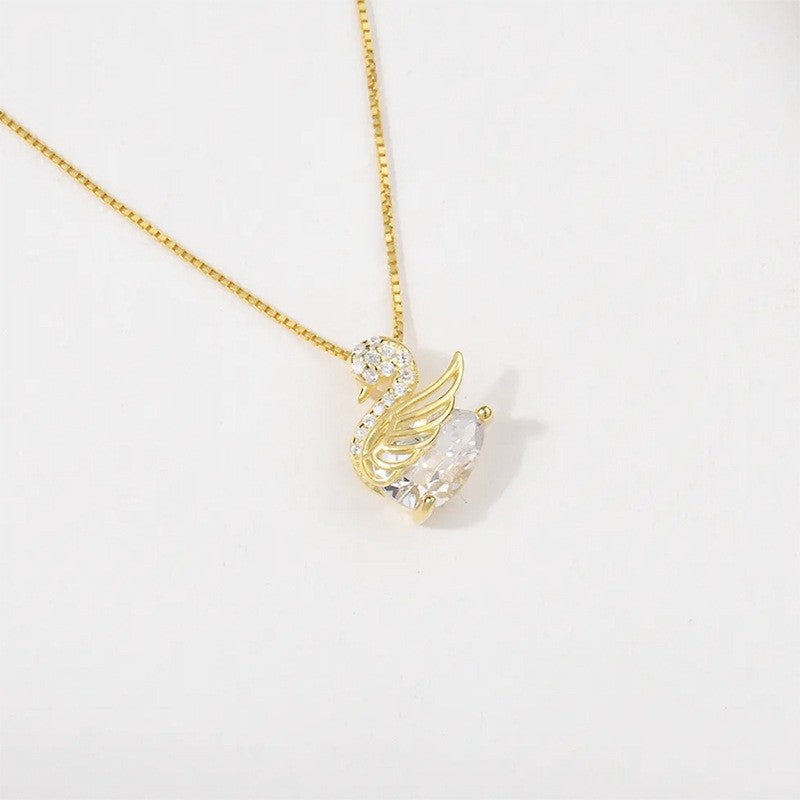 Naszyjnik Kryształowa Łabędź