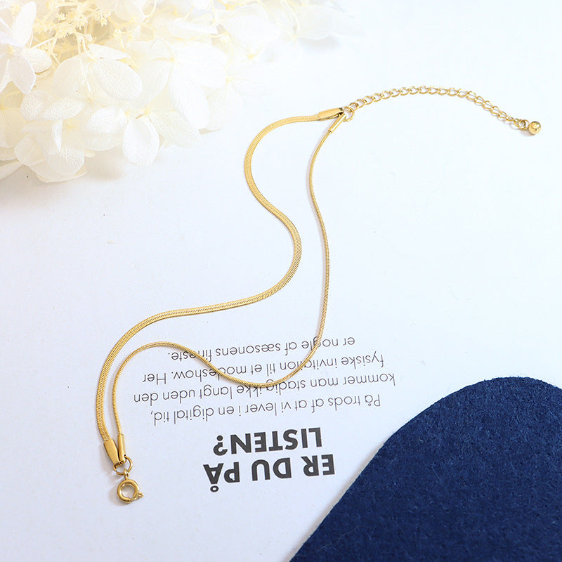 Złota bransoletka dwuwarstwowa Classia