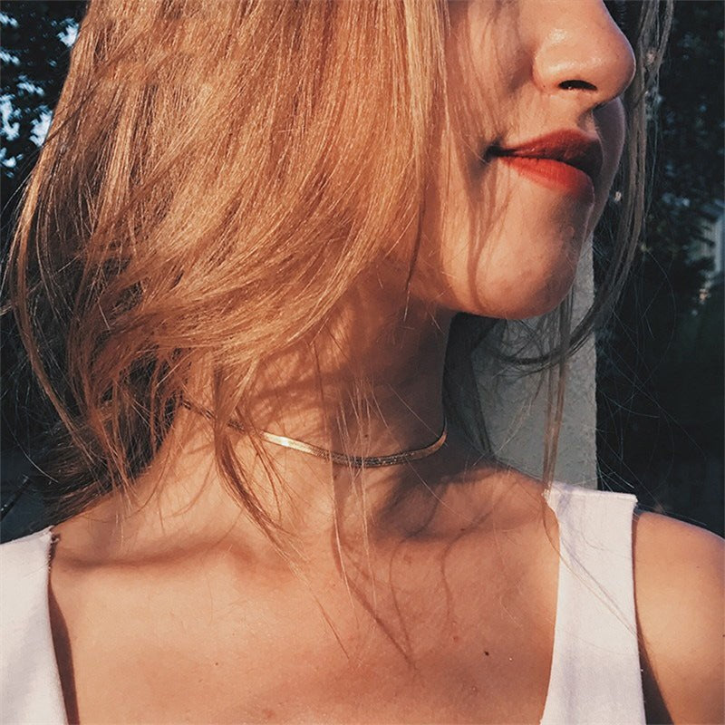 Naszyjnik Stella z łańcuszkiem warkoczowym