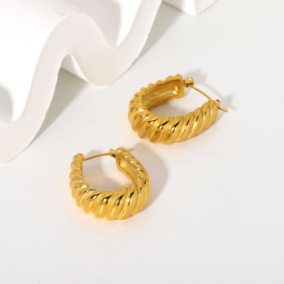 Kolczyki Lina pozłacane 18k – elegancki blask