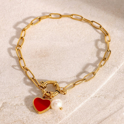 Bransoletka Tanya Heart Pearl