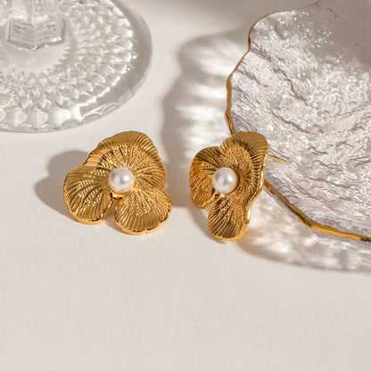 Kolczyki Klara Floral Pearl