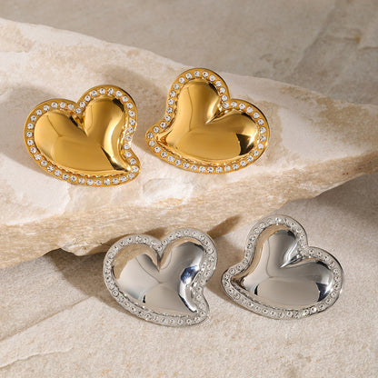 Urocze kolczyki Holly Heart