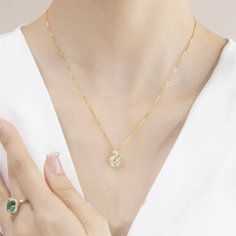 Naszyjnik Kryształowa Łabędź