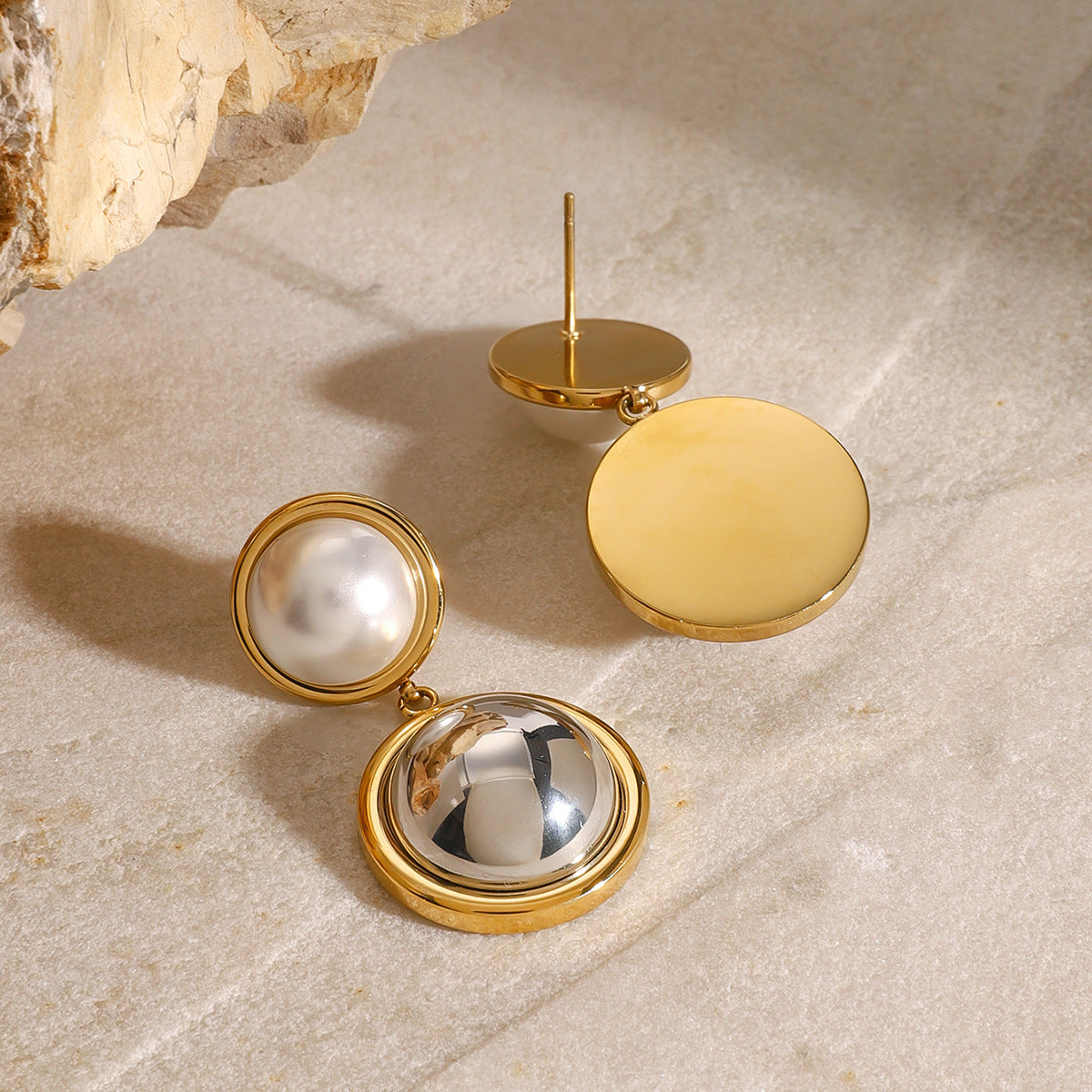 Kolczyki Avery Pearl Dome