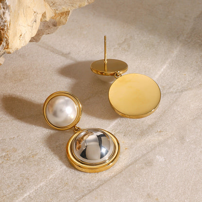 Kolczyki Avery Pearl Dome