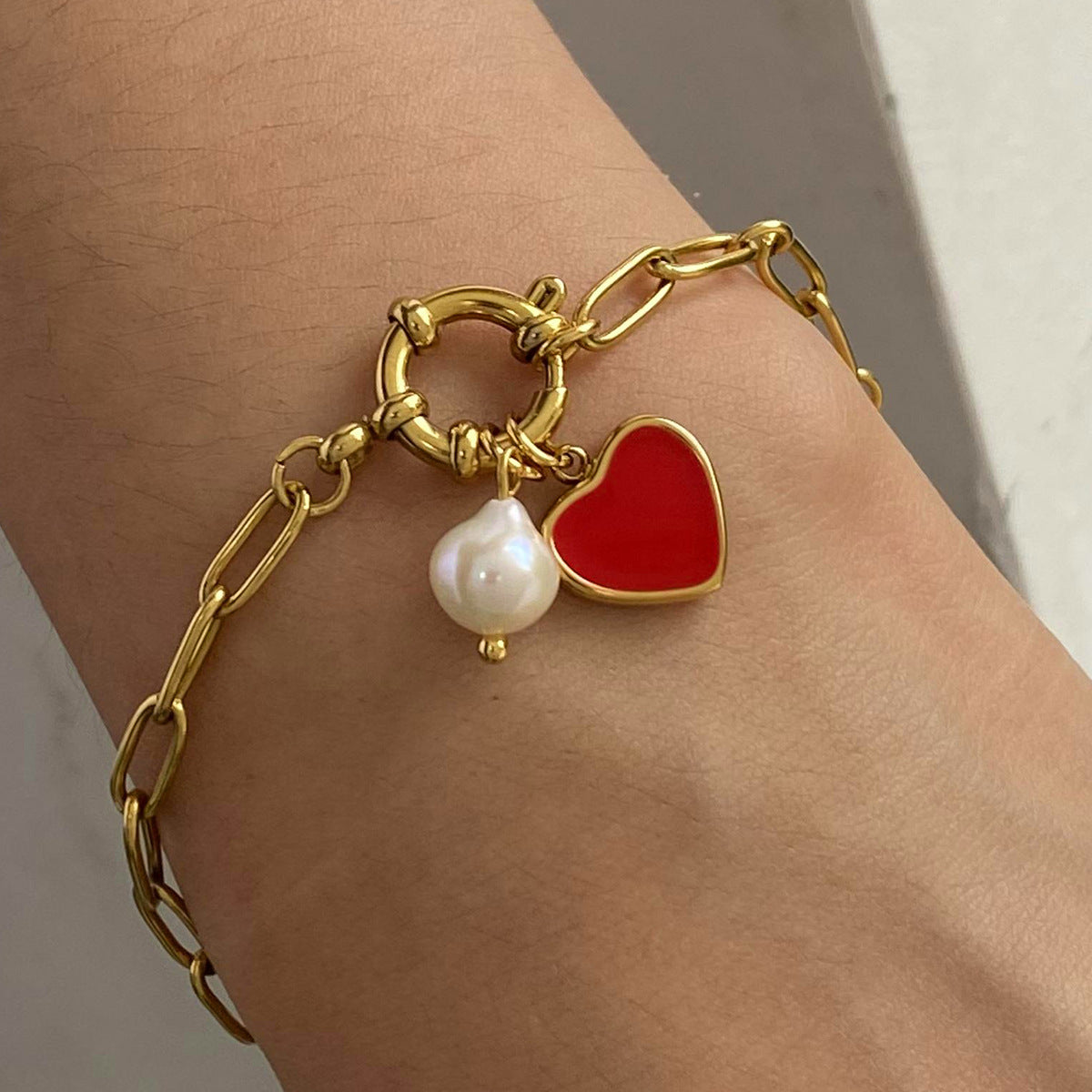 Bransoletka Tanya Heart Pearl