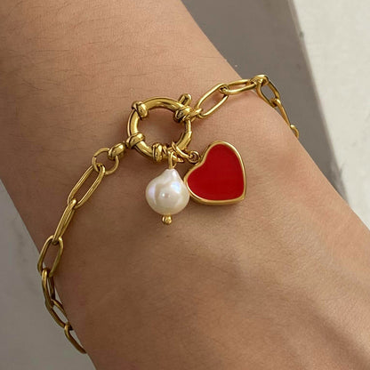 Bransoletka Tanya Heart Pearl