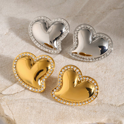 Urocze kolczyki Holly Heart
