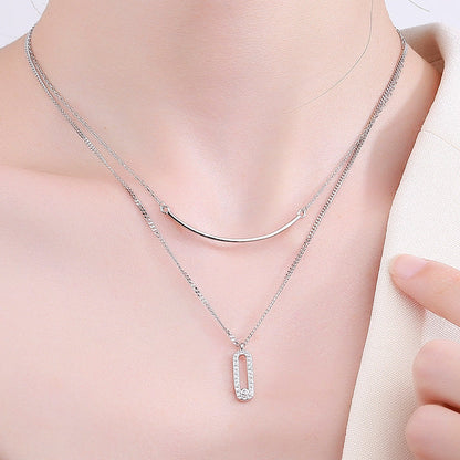 Naszyjnik z nakładającymi się kryształami Gia