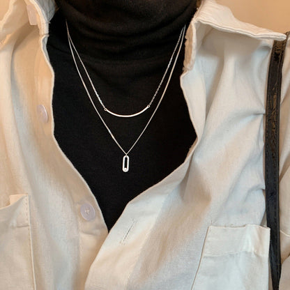 Naszyjnik z nakładającymi się kryształami Gia