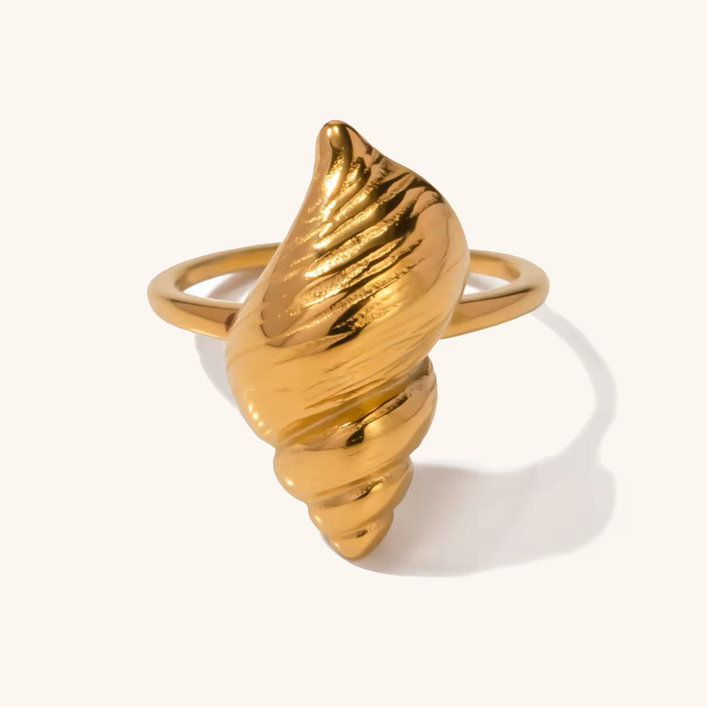 Złoty pierścionek Ohana Sea Conch