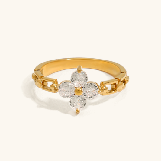 Pierścionek Clestine Diamond Petal Rin