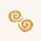 Złote kolczyki Zarya Spiral