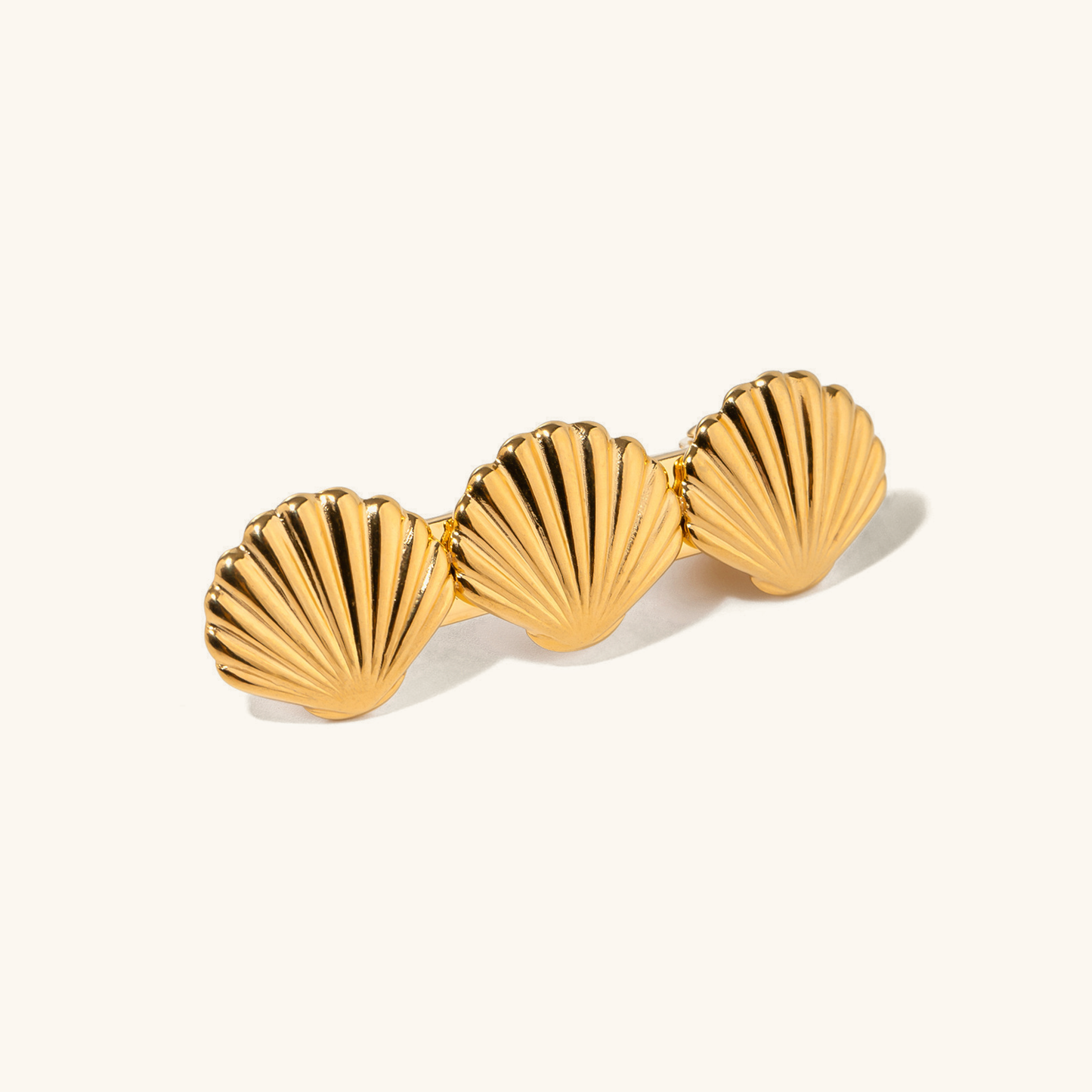 Złota spinka do włosów Seashell Serenity