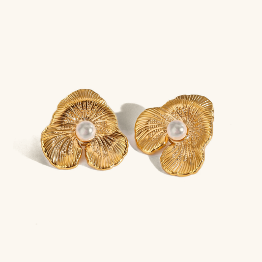 Kolczyki Klara Floral Pearl
