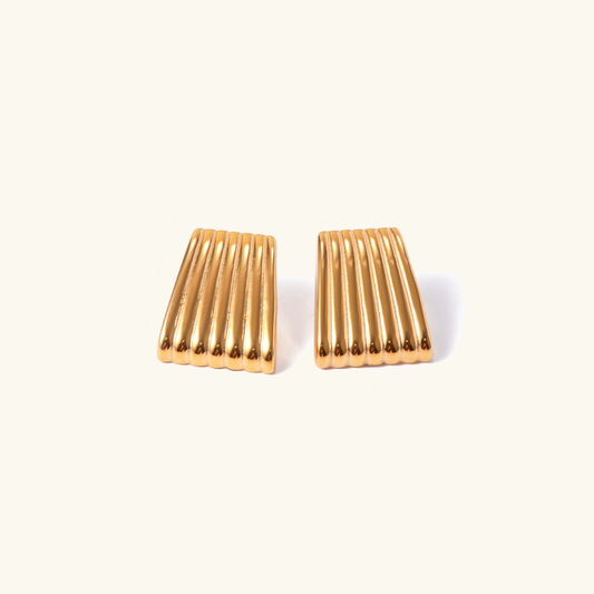 Kolczyki geometryczne 18k eleganckie Antonia
