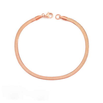 Bransoletka z łańcuszkiem warkoczowym Stella