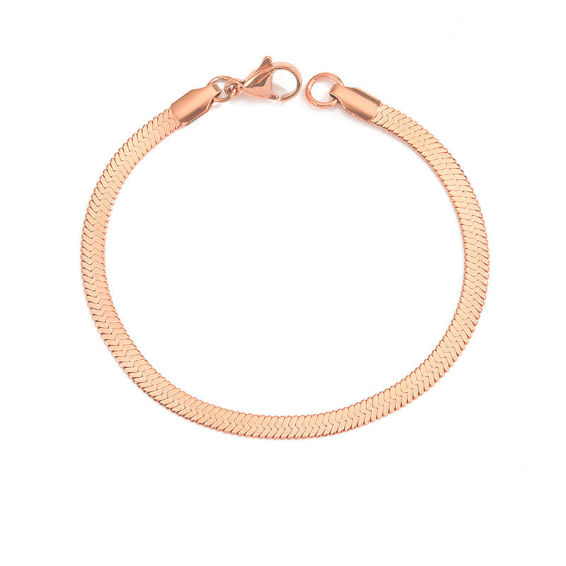 Bransoletka z łańcuszkiem warkoczowym Stella