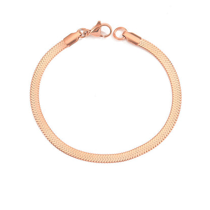 Bransoletka z łańcuszkiem warkoczowym Stella