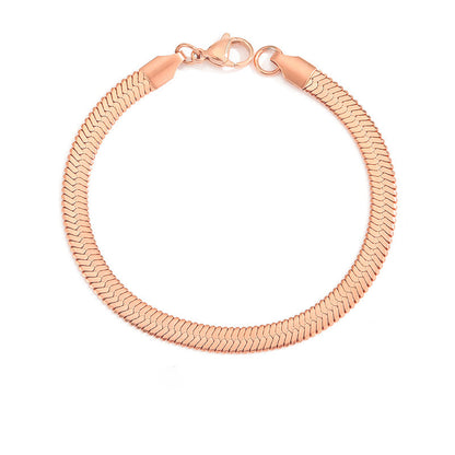 Bransoletka z łańcuszkiem warkoczowym Stella