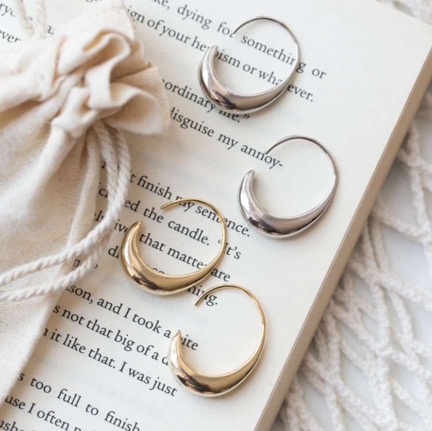 Luksusowe złote kolczyki