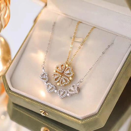 Naszyjnik z kryształowym sercem