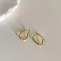 Ayla | Koreańskie srebrne szpilki Hoop Studs