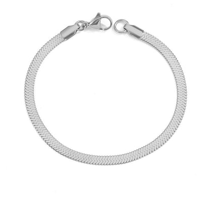 Bransoletka z łańcuszkiem warkoczowym Stella